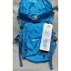 Karrimor Ridge 30+ Hiking Backpack -Blue- NWT- Lightweight, W/Rain Cover
